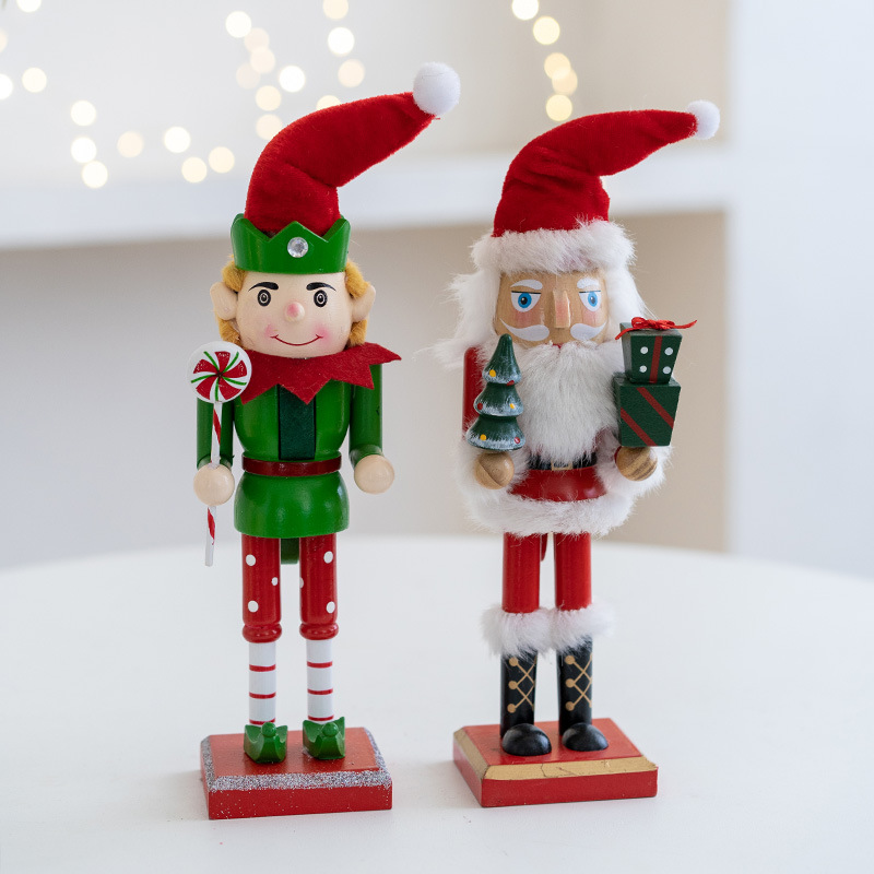 Nutcracker Figurine - 27cm 새로운 유럽 스타일의 노인 엘프