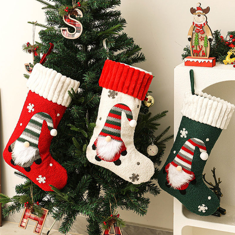 Christmas Stocking Hanging - 새로운 디자인의 부드러운 소재 크리스마스 장식용