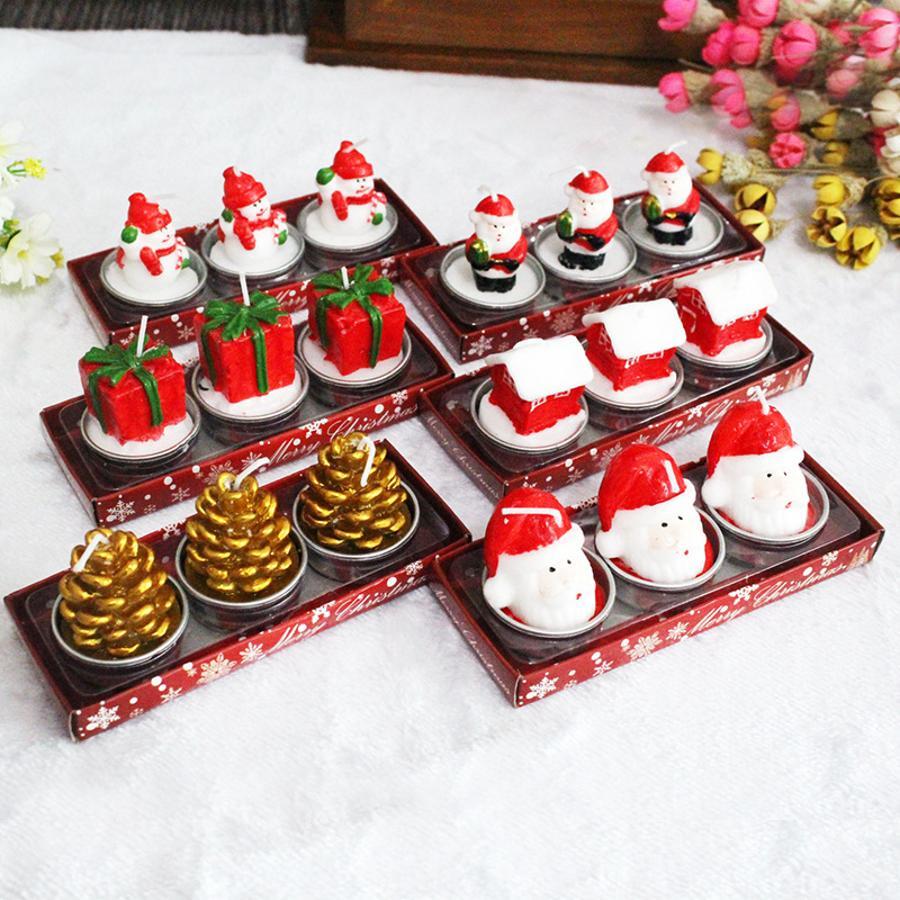 크리스마스 장식용 캔들 3개 세트: 산타, 눈사람, 집 - Holiday Candle Set 리뷰 및 가격