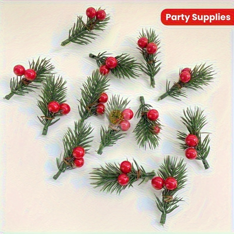 인조 크리스마스 소나무 가지 20개, 사실적인 빨간 열 - Christmas Tree Artificial 리뷰 및 가격