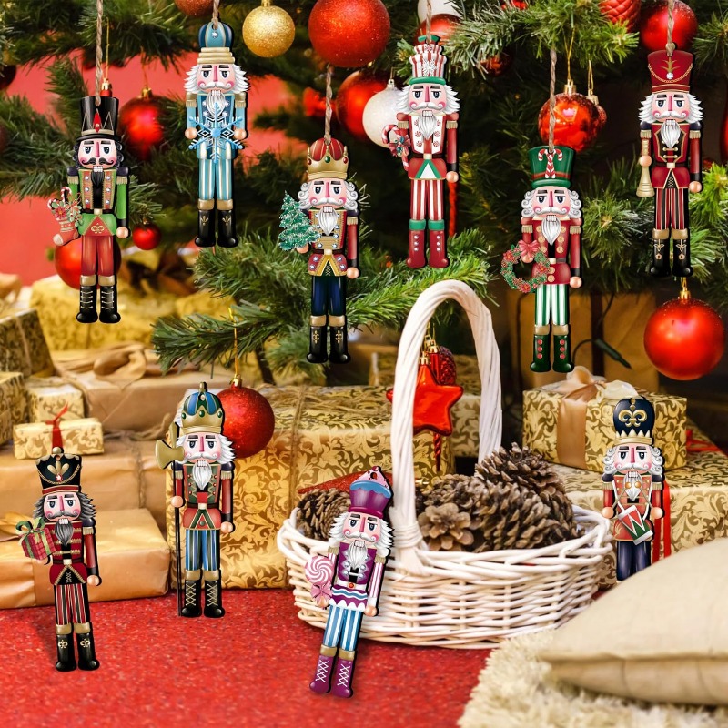 12/16개 나무 호두까기 인형 군인 만화 토끼 펜던트 - Nutcracker Figurine 리뷰 및 가격