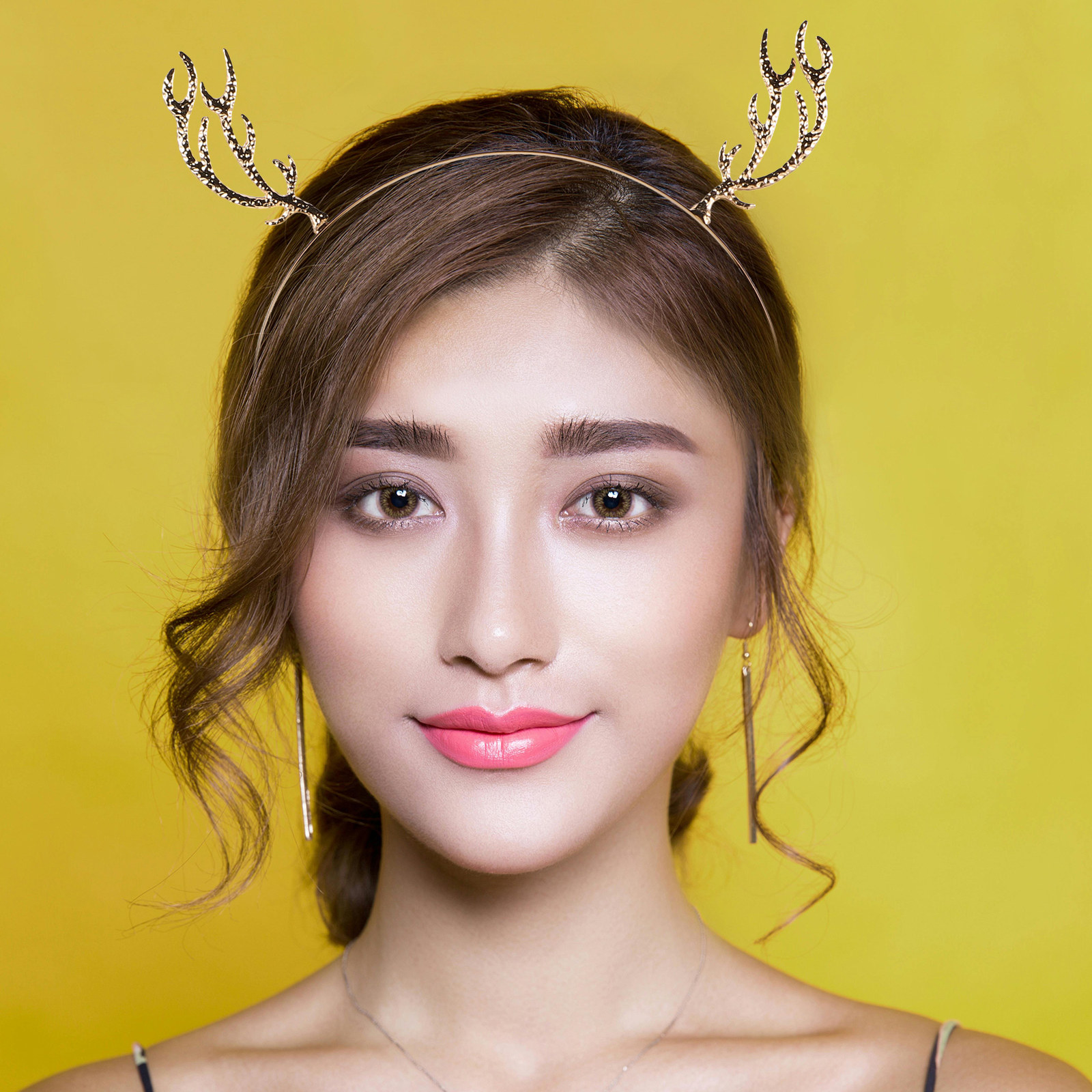 크리스마스 의상용 머리띠, 사슴 뿔 장식, 금속 큐빅  - Reindeer Antlers Headband 리뷰 및 가격